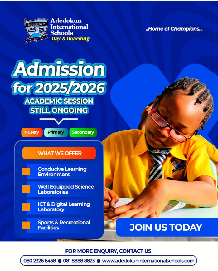 Admission for 2025/2026 Academic Session